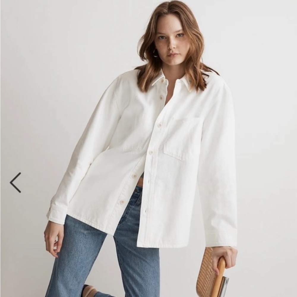 Madewell - White Denim Chore Jacket